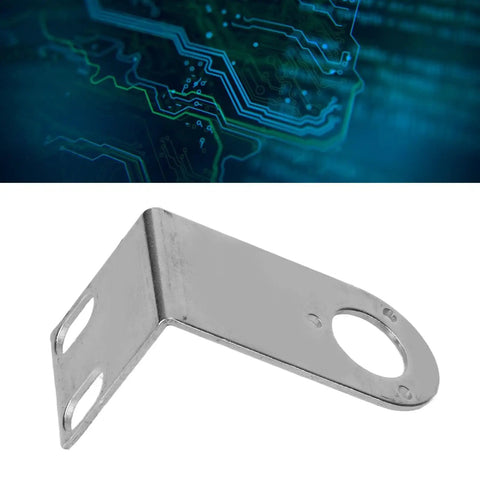 Encoder Mounting Bracket With 21mm Hole For Digital Display Counter Sturdy L Shaped Metal Stand No Burrs Fit Easy Install Safe And Durable Encoder Mounting Solution