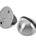 Stainless Steel Door Stops Set Of 2 With Adhesive Floor Mount Anti Collision Door Stoppers For Living Room Easy No Drill Install