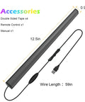 2-In-1 Under Monitor Light Bar For Gaming Setup With RGB Desk LED Remote Control USB Powered 5V lamp with accessories