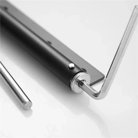 Adjustable Auto Close Door Closure For Outdoor Gates Aluminum Alloy Gate Closer Beefed Up With Spring Tension, black hardware