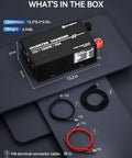 1000W Pure Sine Wave Inverter Charger With 55A LiFePO4 Battery Charger And 20Ms UPS dimensions and included cables