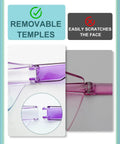 Kickass Anti Fog Safety Glasses That Fit Over Prescription Eyewear For Women Hella Comfortable Knockout Eye Protection Legit Ansi Z87 Certified Wraparound Shield Cyber Violet with removable temples.