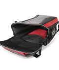 Open black and red 2-in-1 Welder Gear Duffle Pack, PAPR Ready, Built Tough With 1680 Denier Fabric, 10,000 Cu In Storage