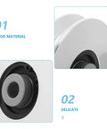 Heavy Duty Gym Cable Pulley Wheel Replacement With 75mm Aluminum Bearing Roller For Fitness Machines And Weight Lifting Gear Smooth Operation Low Friction Durable And Easy Install, black bearing roller