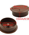5 Pack Of Sharp Brown Desk Grommets Offering An Easy Peasy Install To Keep Office Cords Neat And Organized A No Sweat High Quality 2 Inch Plastic Cover Set, showcasing a 50mm grommet.