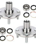 Beefed Up Front Wheel Hub Assembly Fits Toyota Corolla 1988 2002 Geo Prizm 1993 1997 Chevrolet Prizm 1998 2002 No ABS 4 Lug 518507 New 2 Pack Premium Quality Replacement components