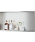 Stainless Steel Shower Niche 18 Inch By 12 Inch Recessed Wall Shelf No Tile Needed For Bathroom Storage Brushed Nickel Waterproof