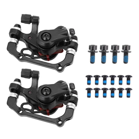Top Grade Motorcycle Brake Rotor Mountain Bike Mechanical Disc Brake Set 160mm Rotors Front Rear Fit Upgrade, kit including brake calipers and screws.