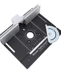Heavy Duty Router Table Lift System With 51 Millimeter Stroke And Durable Aluminum Base built-in with precision scale and adjustable guides.