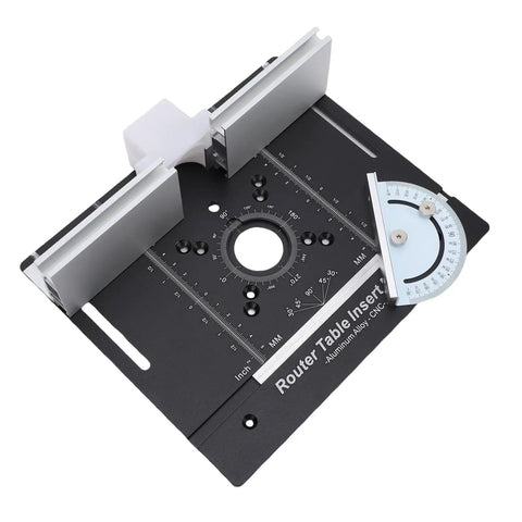 Heavy Duty Router Table Lift System With 51 Millimeter Stroke And Durable Aluminum Base built-in with precision scale and adjustable guides.