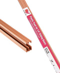 72 Inch Sliding Track And Guide Kit For One Eighth Inch And One Quarter Inch Glass Or Wood Doors, Tan Finish, Easy Install.