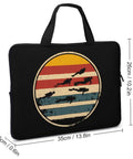 Watertight Scuba Inspired Laptop Tote Bag With Heavy Duty Padding For 12 Inch Laptops Built To Last with scuba design on black exterior.