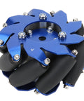 Four Inch Mecanum Wheel Right With Aluminum Body And TPU Rollers For Industrial Robot Parts Beefy Load Capacity 45 Degree Omnidirectional Mobility For Robotic Systems