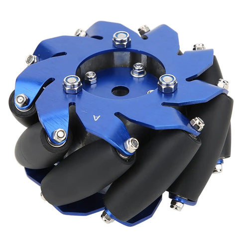 Four Inch Mecanum Wheel Right With Aluminum Body And TPU Rollers For Industrial Robot Parts Beefy Load Capacity 45 Degree Omnidirectional Mobility For Robotic Systems