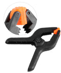 3 Inch Plastic Spring Clamps With Killer Anti Slip Grip Heavy Duty Woodworking And Backdrop Clips Hella Handy For Crafts Home Diy Total Flexible Tool Built Tough For Quick Projects, detail view of grip.