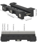 8 Inch Magnetic Vise Brake Bender for Sheet Metal dimensions detail view