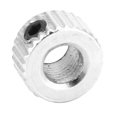 Close-up of Lockin Shaft Collar Kit 10 Pcs 5.1mm Electroplate Ferronickel Ring for stable shaft and wire positioning.
