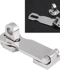 Tough As Nails 316 Stainless Steel Boat Locker Clamp Marine Hardware For Secure Hatch Hold Down and Quick Rattle Stop Latch 75 mm Size, close-up view.