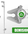 36 Inch Chain Link Drop Rod Gate Latch For Double Gates Pull Style Fence Gate Lock For 1 3 Eighths Inch Frame Beefy Heavy Duty