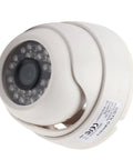 Rock Solid 1080P Hd Dome Security Camera With Hella Crisp Infrared Night Vision And 3.6Mm Lens For Outdoor Use angle view showing infrared lights.
