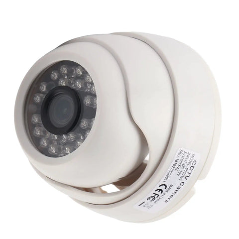 Rock Solid 1080P Hd Dome Security Camera With Hella Crisp Infrared Night Vision And 3.6Mm Lens For Outdoor Use angle view showing infrared lights.
