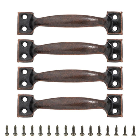 Bow Shaped Metal Gate Handles Set Of 4 For Cabinets Wardrobes Drawers And Doors Easy Install Decorative Cabinet Knobs
