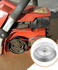 Installed 3/8-6T Spur Sprocket Drum Clutch Assembly Kit For Husqvarna 120 chainsaws, replacement part shown in inset.