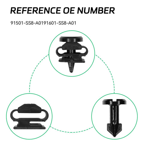 Honda Engine Cover Stud And Stay Grommet Kit for Exterior Mounting Undertray and Wheel Arch Clip Fasteners Replacement