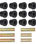 Rear Leaf Spring Bushing Kit Fits Precedent 2004 And Up And Tempo 2018 And Up Gas Electric Direct Fit Replacement With Rear Sleeve And Pin OEM Numbers 102506601 102506401 102956202, 12 bushings and 4 metal sleeves