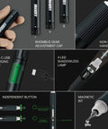 42-In-1 Electric Precision Screwdriver Kit features non-slip handle, LED light, magnetic bit, and Type-C charging port