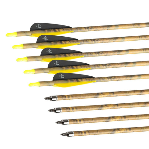 28 Inch Carbon Arrows For Target And Hunting, Spine 500, 0.309 Inch Outer Diameter, Pro Grade Carbon Fiber Arrows in Pack of 12