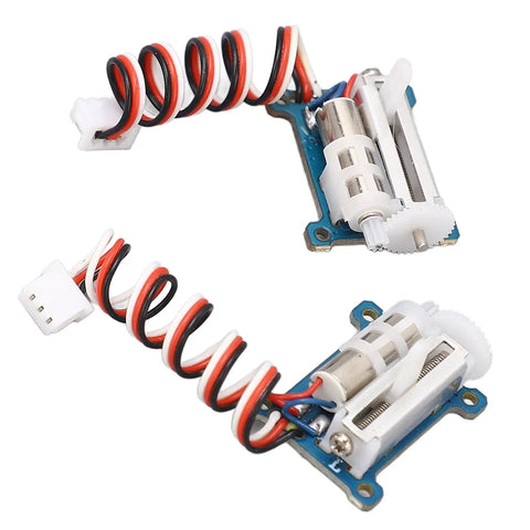 Slick 1.5g Micro Digital Servo For RC Planes And Mini Drones with wiring, showcasing lightweight design and compact size.
