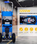 Professional Grade Electric Stair Climbing Dolly Engineered With A Beefy 1200W Brushless Motor That Powers Through Flights While Crushing 880 Lb Hauls Smooth Operation, showcasing the motor.