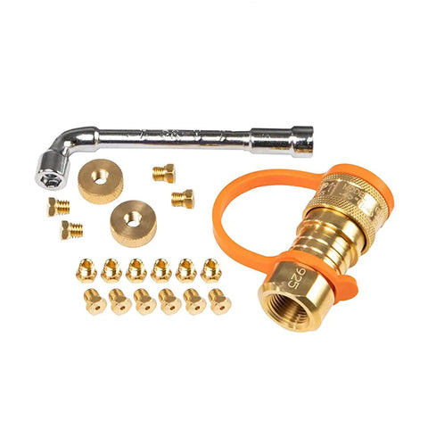 Propane To Natural Gas Conversion Kit For 28 And 36 Inch Outdoor Griddles Includes fittings and wrench components
