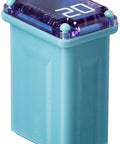 Micro Female 20 Amp Car Fuses Kit 10 Pack For Cars Trucks SUVs shown in blue and purple casing