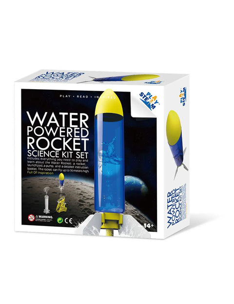 Water Powered Rocket Kit For Outdoor STEM Learning DIY Bottle Rocket With Tail Body And Pump Launcher Included Easy To Build