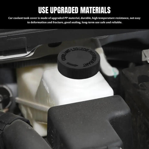 2 Pack Rad Coolant Reservoir Cap For Infiniti And Nissan Radiator Overflow Tank Engine Water Cooling Cap Replacement Compatible With OEM 21712-79900 Black Finish Durable Car Cooling System Cap installed on reservoir tank