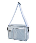 Straight Up Clear Crossbody Bag Ideal For Cleanroom Engineers Keeping Laptop And Tools Rock Solid Hauling Tech Gear With Quick Access Transparent Shoulder Bag, clear nylon, front pocket.