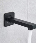 UMJIGF Led Digital Display Shower System Wall Mounted Concealed Shower Faucet Set Multifunction Matte Black Shower Tub Spout