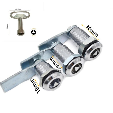 Zinc Alloy Quarter Turn Cam Lock Latch Kit With Key For Electrical Cabinets Doors Built Tough Ms70536 close-up