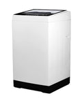 BLACK+DECKER portable washing machine, white, 3.0 cu ft, transparent lid, front view