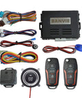 Keyless Entry Security Alarm System With Remote Engine Starter And Push To Start Ignition Kit components layout