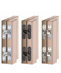 Hidden Cross Hinge For Invisible Doors And Cabinets, 3D Adjustable 180 Degree Folding Door Hinge, Concealed Stainless Steel H Shaped Door Hardware For Wooden Doors, Large Right.