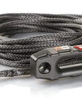 Gray Epic Synthetic Winch Rope Upgrade Kit For ATV And UTV Winches Heavy Duty One Quarter Inch By Fifty Feet With Hawse Fairlead