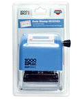 Self Inking Date Stamp Featuring Received Plus Date Readout And Bold Red Ink On Heavy Duty Plastic Body With Twist Calendar Knob For Zero Hassle Adjustments While Long Lasting Cartridge Nails Every Mark in packaging.