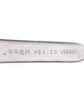 Close-up of Thin Pattern Pump Wrench with etched branding, part of 13 Piece Set, 30 Degree Head, for jam nuts, check nuts, lock nuts.