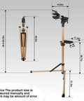 66 Lbs Bike Repair Stand With Pro Grade Clamp, Heavy Duty Aluminum Work Stand showing dimensions, adjustable height 39.4 to 62.9 inches