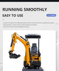 Compact Hydraulic Mini Excavator For Farm Work And Landscaping Small Crawler Digger displayed with digging attachment