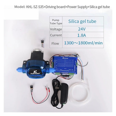 24V Adjustable Peristaltic Dosing Pump With Stepper Motor 1800ml Min Flow Rate High Accuracy Viscous Liquid Transfer Precision Control Industrial Grade Compact Design Reliable Performance For Laboratory And Automated Systems Smooth Operation Quiet Motor