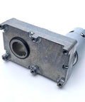 Go Getter Powerhouse Heavy Duty 12 Volt DC Gear Motor With Hollow Shaft showing metal casing and output shaft design.
